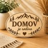 Ovalne lesene tablice