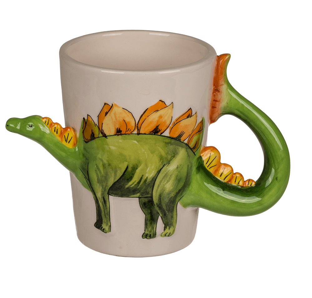 Keramični vrč z dinozavrom - Stegosaurus