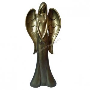 Keramični zlati angel 55 cm
