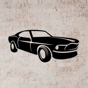 Lesena stenska slika - Ford Mustang