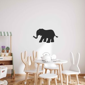 Lesena slika na steni - Slon