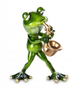 Keramična žaba - Glasbenik