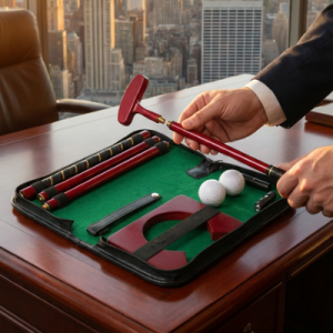 Golf za pisarno v darilnem kovčku