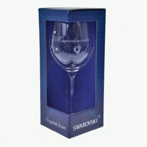 Letni kozarec za vino SWAROVSKI - za vaš rojstni dan