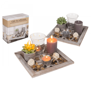 Dekorativni svečnik za mizo s svečami