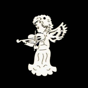 Božični okrasek - Angel z violino 6 cm