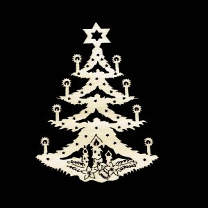 Božični okrasek - božično drevo 8 cm