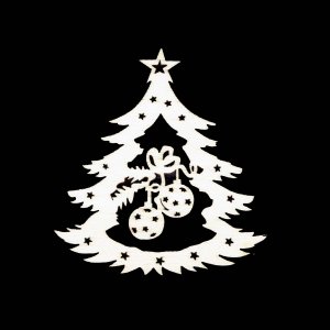 Božični okrasek - drevo 6 cm