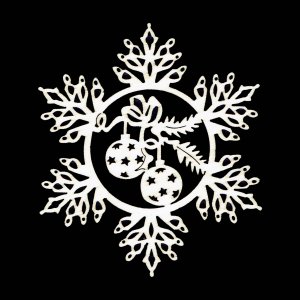 Božični okrasek - Snežinka 9 cm