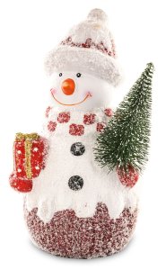 Božična dekoracija - Snežak z darilom