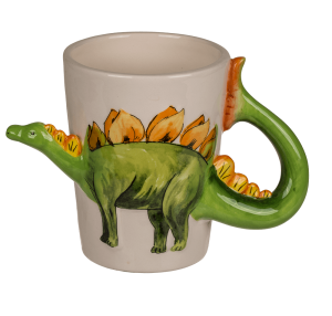 Keramični vrč z dinozavrom - Stegosaurus