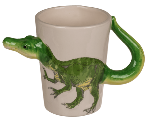 Keramični vrč z dinozavrom - Velociraptor