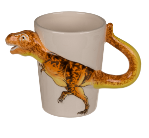 Keramični vrč z dinozavrom - Tyranosaurus Rex