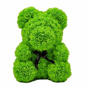 Medvedek iz vrtnic - zelen 40 cm
