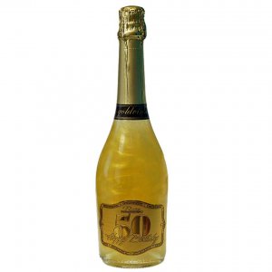 Biserni šampanjec GHOST zlato - Vse najboljše za rojstni dan 50
