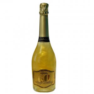 Biserni šampanjec GHOST zlato - Vse najboljše za 60. rojstni dan