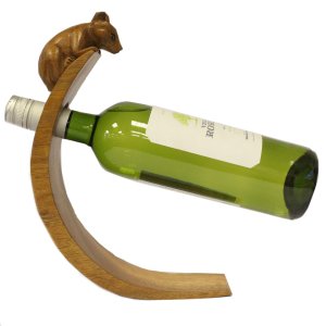 Leseno stojalo za vino - Mouse