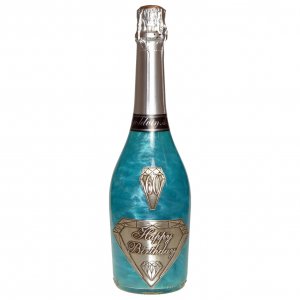 Biserni šampanjec GHOST blue - Vse najboljše za 60. rojstni dan