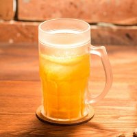 Ledeni kozarec za pivo CHILLER - 400ml zlato + odpirač