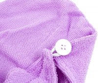 Brisača za lase vijolični turban