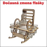 Leseni stol s steklenico za 30. rojstni dan