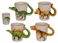 Keramični vrč z dinozavrom - Tyranosaurus Rex