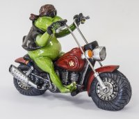Keramična žaba - Biker