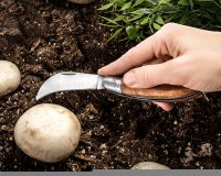 Nož za vrt in gobe v obliki srpa