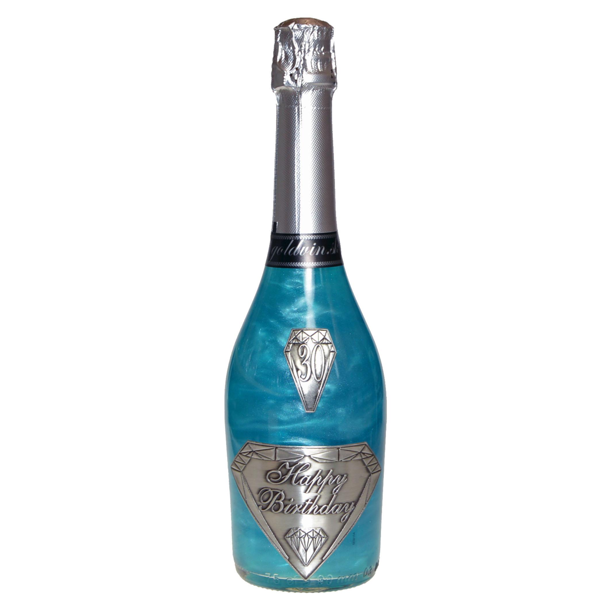 Biserni šampanjec GHOST blue - Vse najboljše za 30. rojstni dan