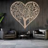 Leseno drevo življenja na steni - Srce
