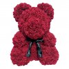 Medvedek iz vrtnic - temno rdeča 40 cm